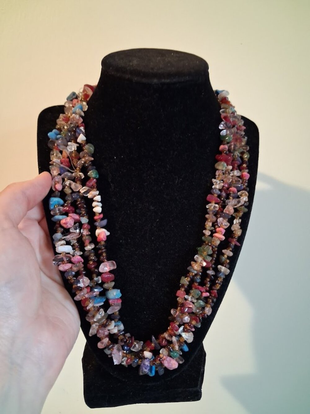 22 inch Beaded statement necklace